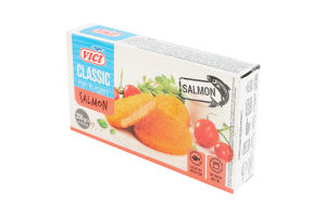 Бургеры замороженные лососевые в панировке обжареные Classic Vici к/у 250г