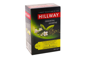 Чай зеленый байховый листовой с ароматом жасмина Oriental Jasmine Hillway в/с к/у 100г