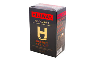 Чай чорний байховий листовий Golden Ceylon Exclusive Hillway в/с к/у 100г