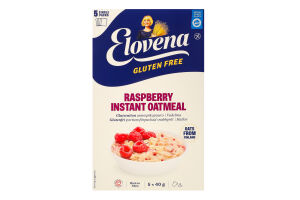 Каша-минутка овсяная с малиной без глютена Elovena к/у 5х40г