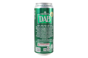 Пиво 0.5л 5% светлое фильтрованное пастеризованное Export DAB ж/б