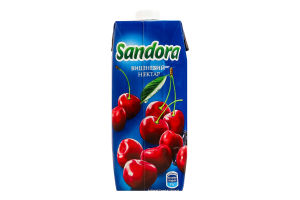 Нектар осветленный пастеризованный вишневый Sandora т/п 500мл