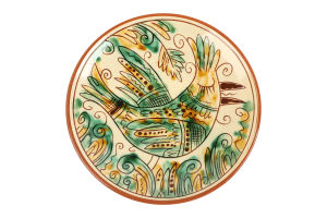 Тарілочка Птахи Косівська Майстерня кераміки Горно 1шт