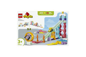 Конструктор для дітей від 3років №10478 3in1 Creative ramps with vehicles Duplo Lego 111ел