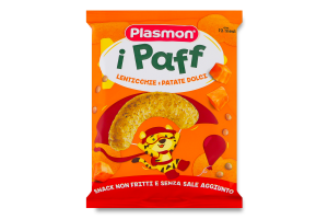Снеки для детей от 12мес с чечевицей и сладким картофелем Baby puffs Plasmon м/у 15г