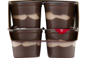 JELL-O Pudding Snacks Chocolate Vanilla Swirls Value Pack - 8 PK