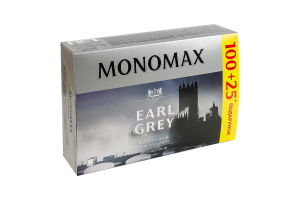Чай чорний цейлонський байховий дрібний з бергамотом Earl Grey Monomax к/у 125х2г