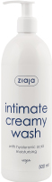 Средство для интимной гигиены кремовое с гиалуроновой кислотой Ziaja 500мл