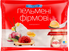 Пельмені заморожені Фірмові Геркулес м/у 400г