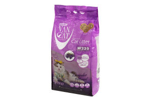 Наполнитель кошачий белый Lavender perfumed Super Premium VanCat 5кг