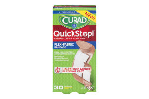 CURAD QuickStop! Flex-Fabric Bandage - 30 CT