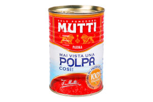 Томаты тонко нарезанные пастеризованные Polpa Mutti ж/б 400г