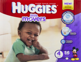 Huggies Diapers Little Movers Disney Baby Size 4 (22-37 lb) - 56 CT