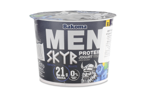 Йогурт Bakoma MEN SKYR протеїн смак ягід 2%