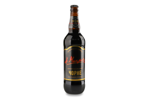 Пиво 500мл 6.5% темное фильтрованное пастеризованное Черное Перша приватна броварня бут