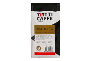 Кава натуральна смажена в зернах Ristretto Totti Caffe м/у 1кг