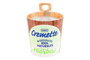 Сир 57% вершковий свіжий з травами Cremette Hochland к/у 150г