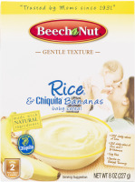 Beech Nut Stage 2 Gentle Texture Rice & Chiquita Bananas Baby Cereal