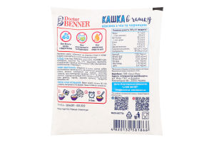 Каша овсяная с чиа и черникой Кашка в чашку Doctor Benner м/у 40г