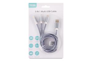 Кабель для зарядки usb 3в1 KPMN