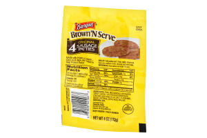 Banquet Brown 'N Serve Original Sausage Patties - 4 CT