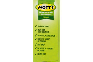 Mott's Unsweetened Applesauce Apple - 4 CT