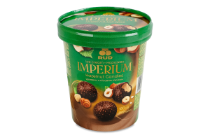 Морозиво пломбір Цукерки з лісовим горіхом Imperium Rud ст 180г