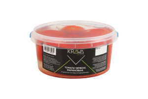 Томаты красные маринованные с сахаром и подсластителем Krava п/у 500г
