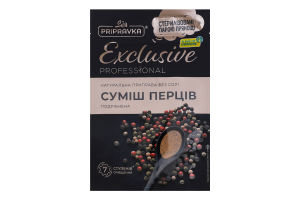 Смесь перцев измельченная натуральная Exclusive Professional Pripravka д/п 35г