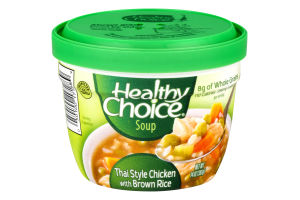 Healthy Choice Thai Style Chicken with Brown Rice Soup