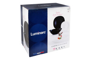 Сервіз Каріне Вайт енд Блек 19предметів артD2381 Люмінарк