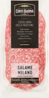 Ковбаса Салямі Міланська с/в нарізка 80г газ/уп Corte Buona