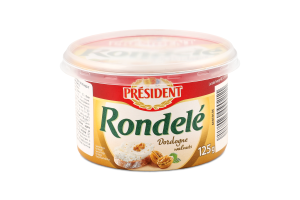 Сир Rondele з дордонським горіхом 70% 125г President