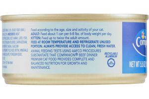 Companion Premium Cat Food Beef Dinner 5.5 OZ