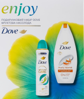 Набір Антиперспірант Груша та алое вера 150мл + Гель для душу Фруктове живлення 250мл Фруктова насолода Dove 2шт