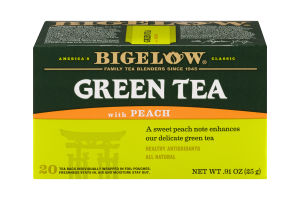 Bigelow Green Tea with Peach - 20 CT