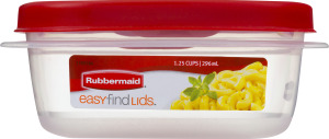 Rubbermaid Container + Lid 1.25 Cups