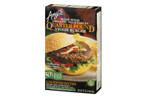 Amy's Quarter Pound Veggie Burger - 4 CT