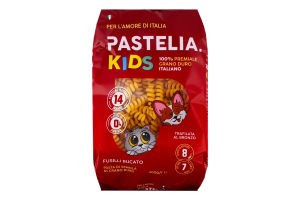 Изделия макаронные фигурные группа А класс экстра Спиральки Букато Kids Pastelia м/у 400г