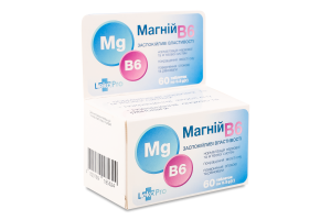 Добавка дієтична Магній В6 60пігулок ЛекоПро