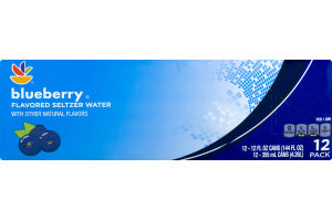 Ahold Flavored Seltzer Water Blueberry - 12 PK