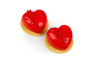 Тістечко Полуничне з малиновим желе 100г