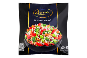 Суміш овочів швидкого заморожування для смаження Салат з булгуром Bauer м/у 400г