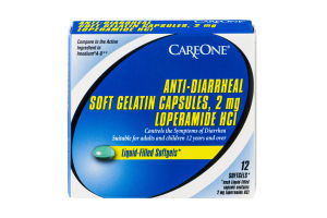 CareOne Anti-Diarrheal Soft Gelatin Capsules - 12 CT
