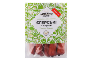 Колбаски с мясом птицы Егерские с сыром М'ясний хутір п/к 1с кг