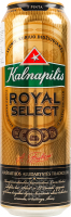 Пиво 0.568л 5.6% світле фільтроване пастеризоване Royal select Kalnapilis з/б