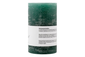 Свічка Циліндр зелено-блакитна Candy Light