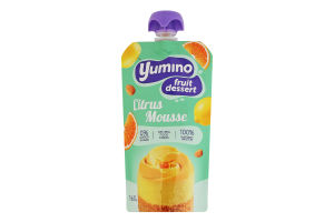 Десерт фруктовий з мигдалем та корицею пастеризований Citrus Mousse Yumino д/п 160г