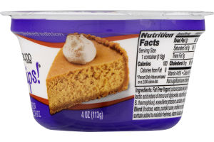 Yoplait Greek 100 Whips! Fat Free Yogurt Mousse Pumpkin Cheesecake