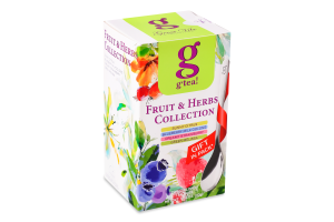 Набір чаїв G'tea! Fruit&Herbs collection 4 види